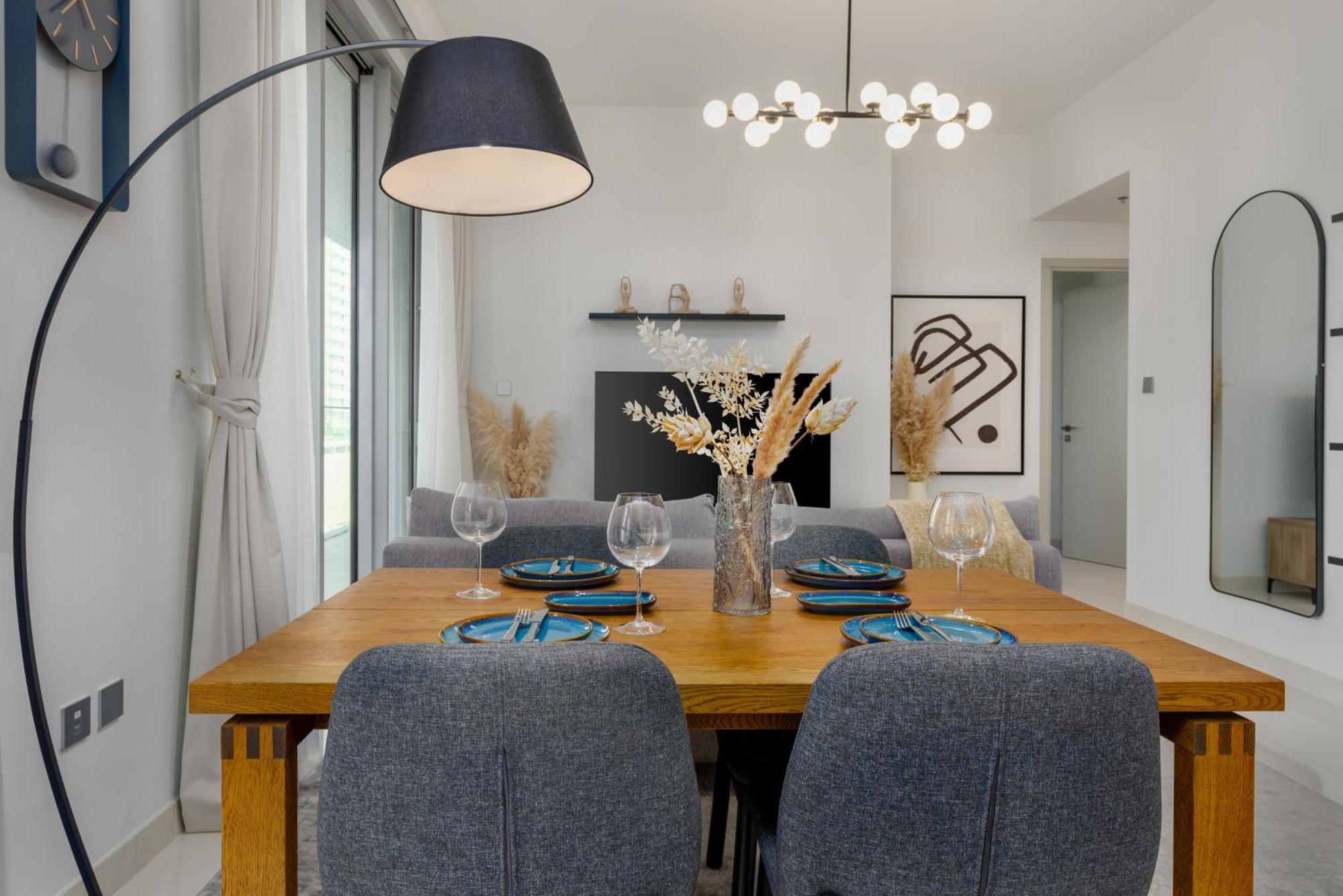 Appartement White Sage Sun And 1br At Isle Emaar Beachfront Dubaï