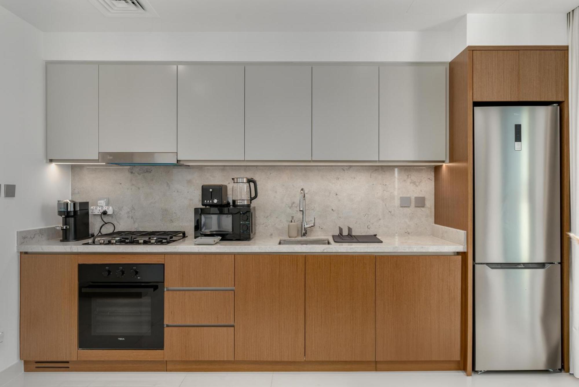 White Sage Sun And 1br At Isle Emaar Beachfront Appartement